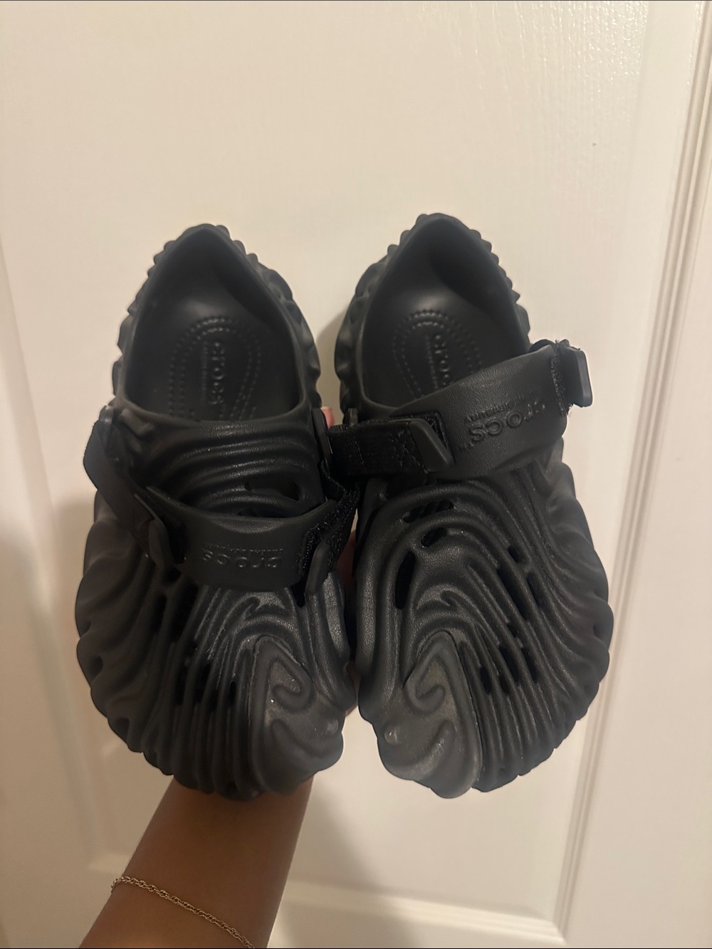 Kids Black Foam Clog Sandals - Unbranded